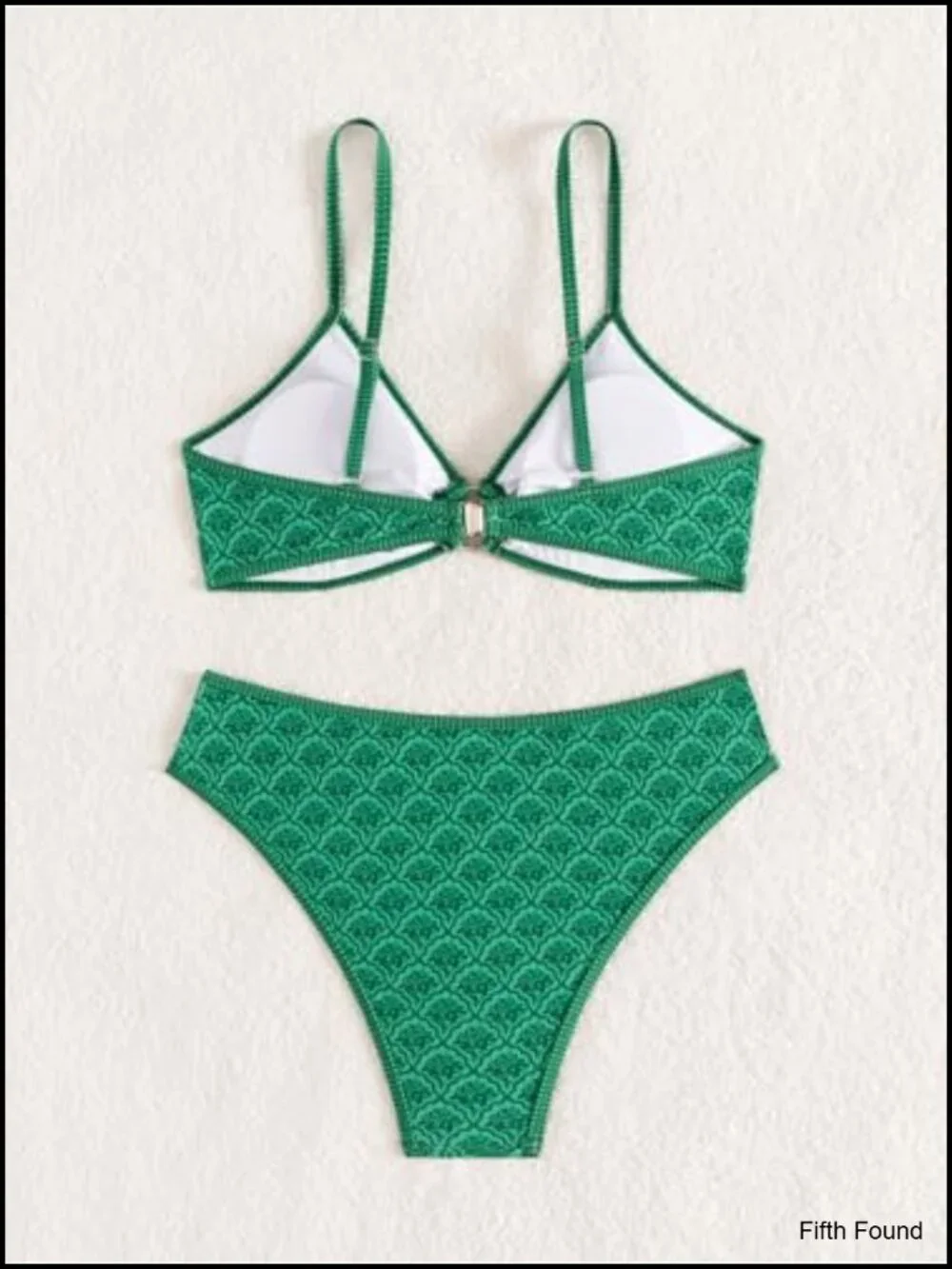 Triangle Bikini Set O Ring Linked Two Piece Cheeky Swim Suit